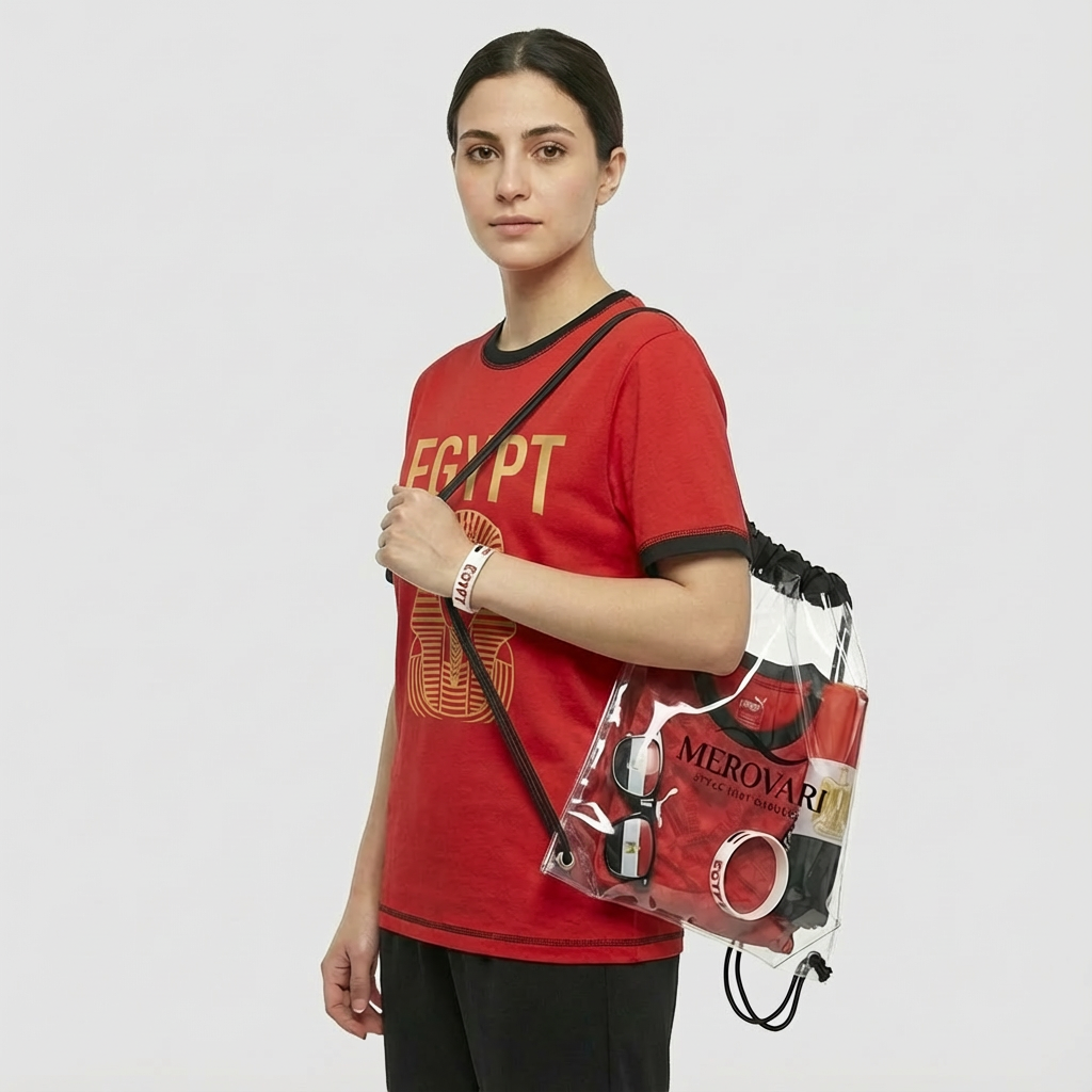 Clear Drawstring Bag