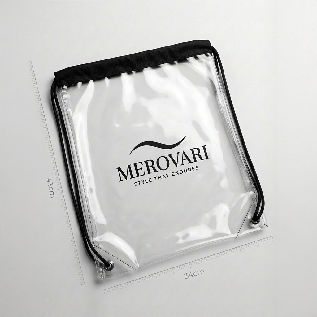 Clear Drawstring Bag