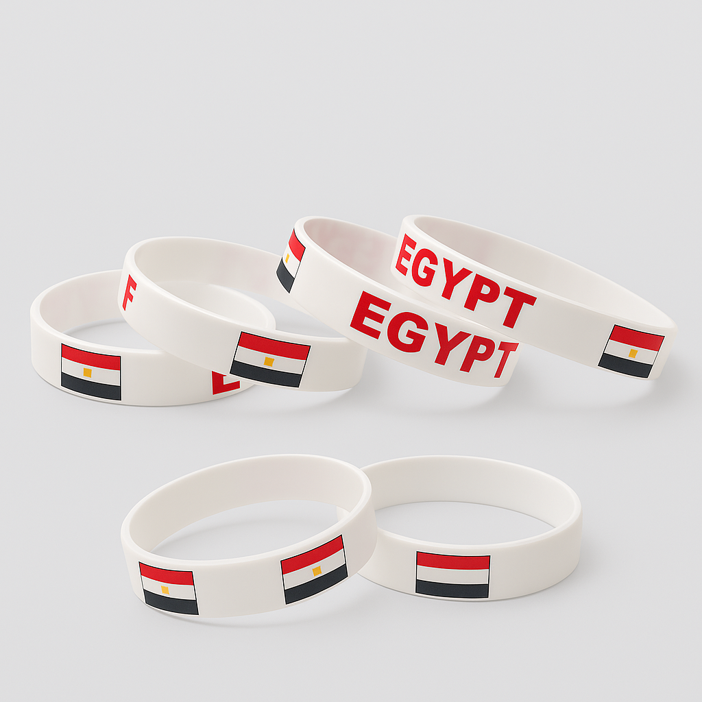 Egypt Flag Silicone Bracelet