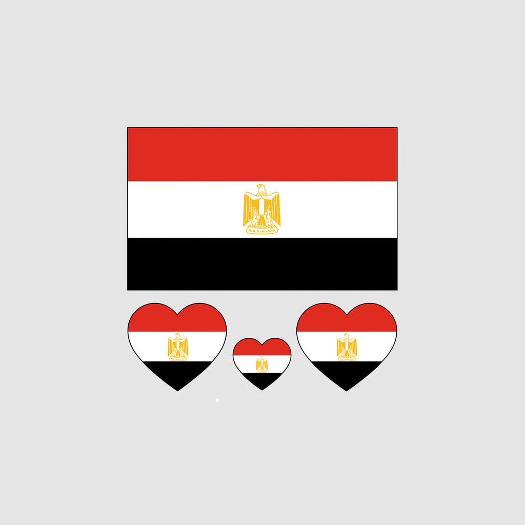Egypt Flag Tattoo Stickers