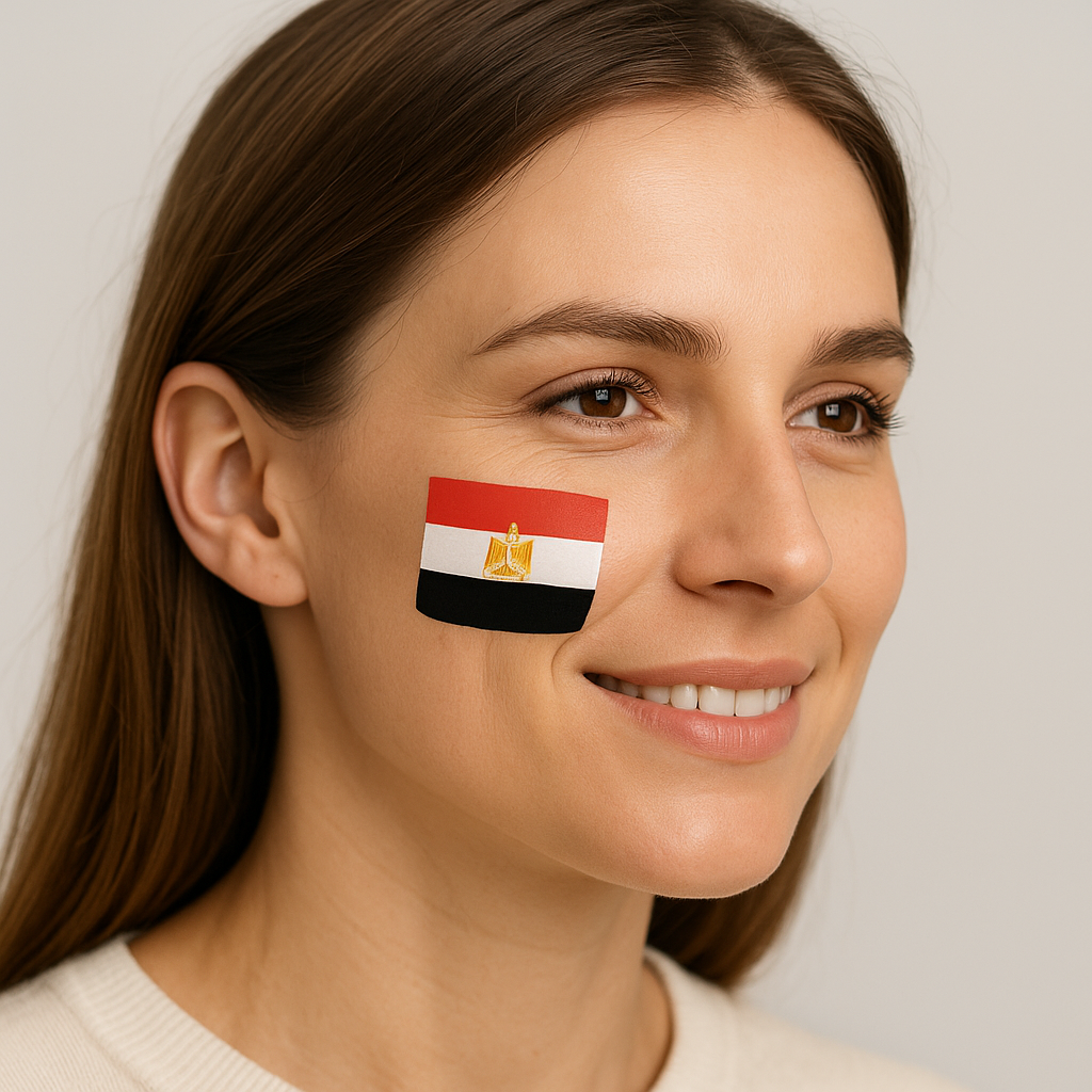 Egypt Flag Tattoo Stickers